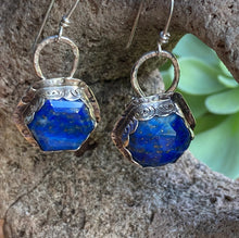 Load image into Gallery viewer, Lapis Lazuli and Silver Earrings
