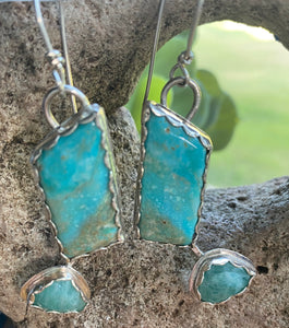 Turquoise & Chrysocolla Earrings