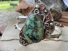 Load image into Gallery viewer, Variscite Gemstone Cuff Bracelet
