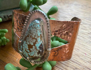 Number 8 Turquoise Cuff Bracelet