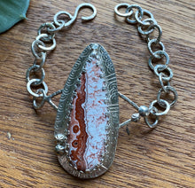 Load image into Gallery viewer, Crazy Lace Agate link bracelet
