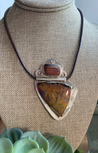 Load image into Gallery viewer, Petrified Cypress Wood &amp;Tiger Eye Pendant
